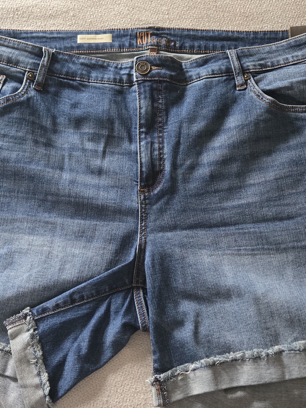 Kut From The Kloth Kady Mid Wash Denim Shorts